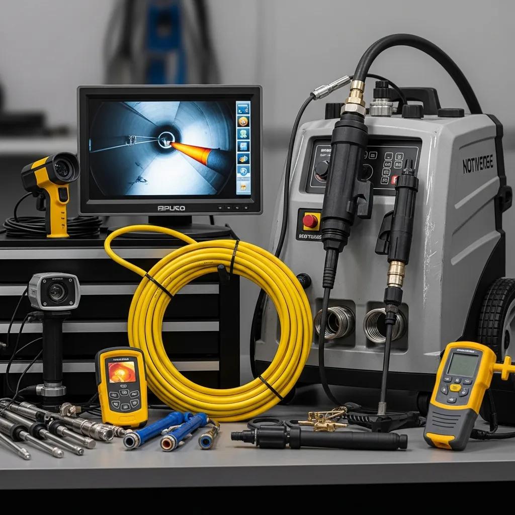 Sewer camera and hydro jetter — advanced diagnostic tools for clog detection and clearing